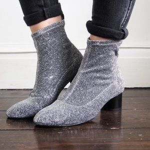 NWOT Zara glittery boots
